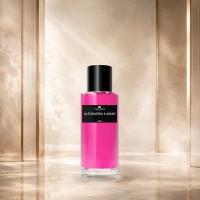 Visuel du parfum Alexandria II Anniv, avec son flacon, son étiquette et sa présentation produit